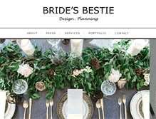 Tablet Screenshot of bridesbestie.com